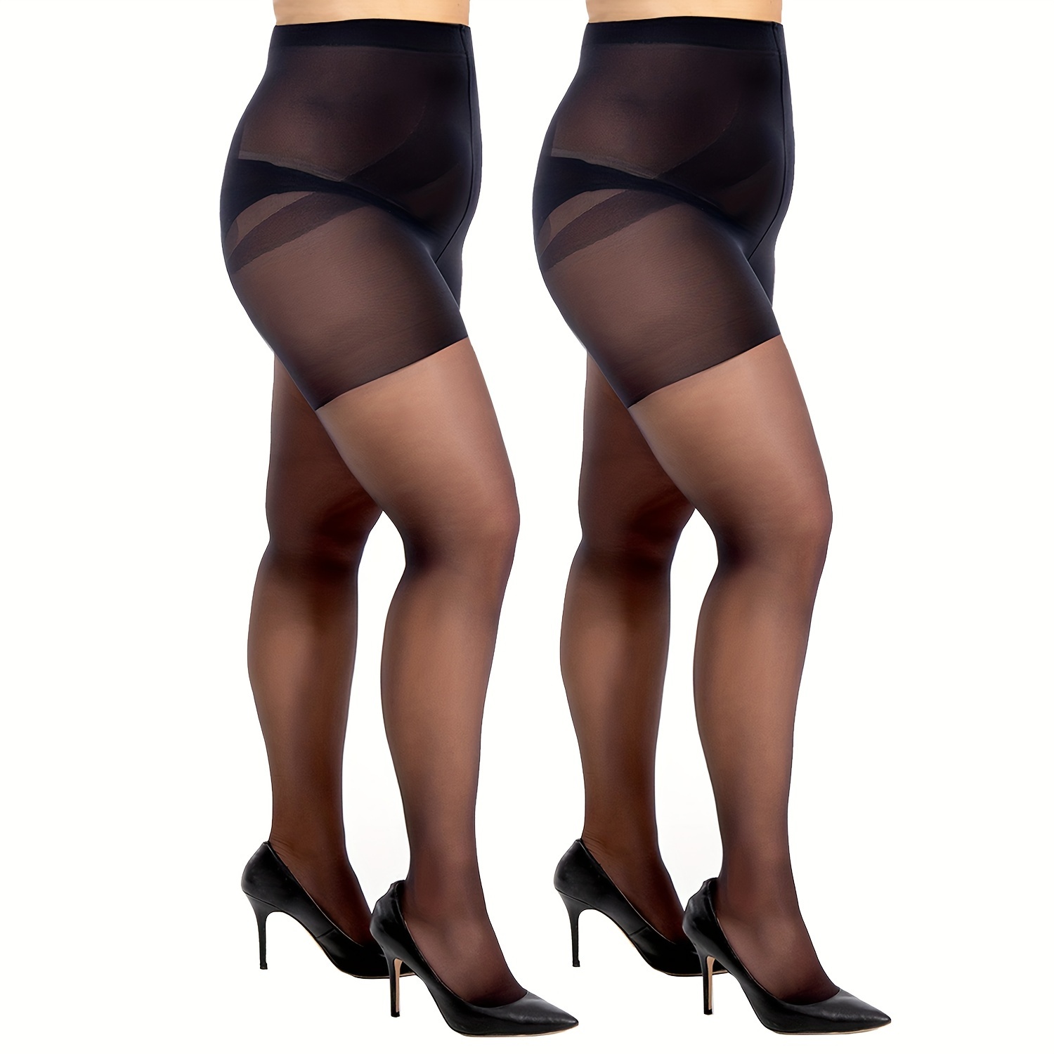 3 Pairs Women's Sheer Tights with Control Top and Reinforced Toes Nylons  Pantyhose : : Clothing, Shoes & Accessories