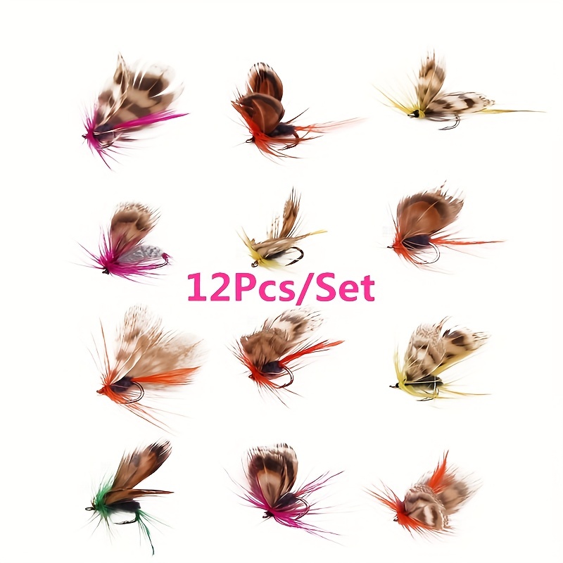 Imitation Butterfly Fly Fishing Hooks (style And Color Are - Temu