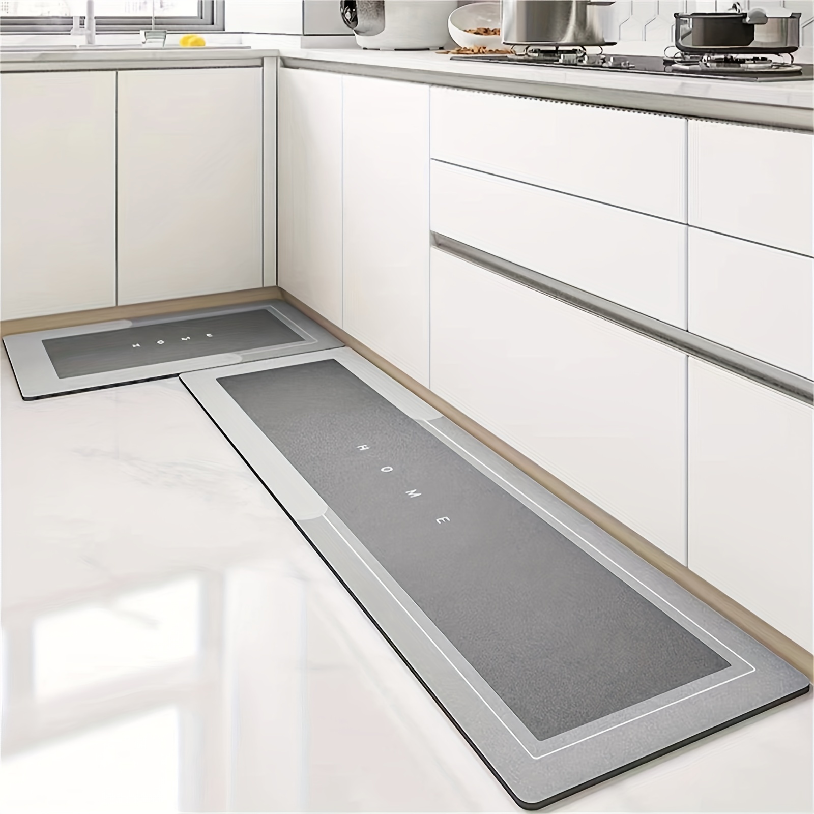 Modern Absorbent Floor Mat Anti fatigue Oil proof Kitchen - Temu Germany