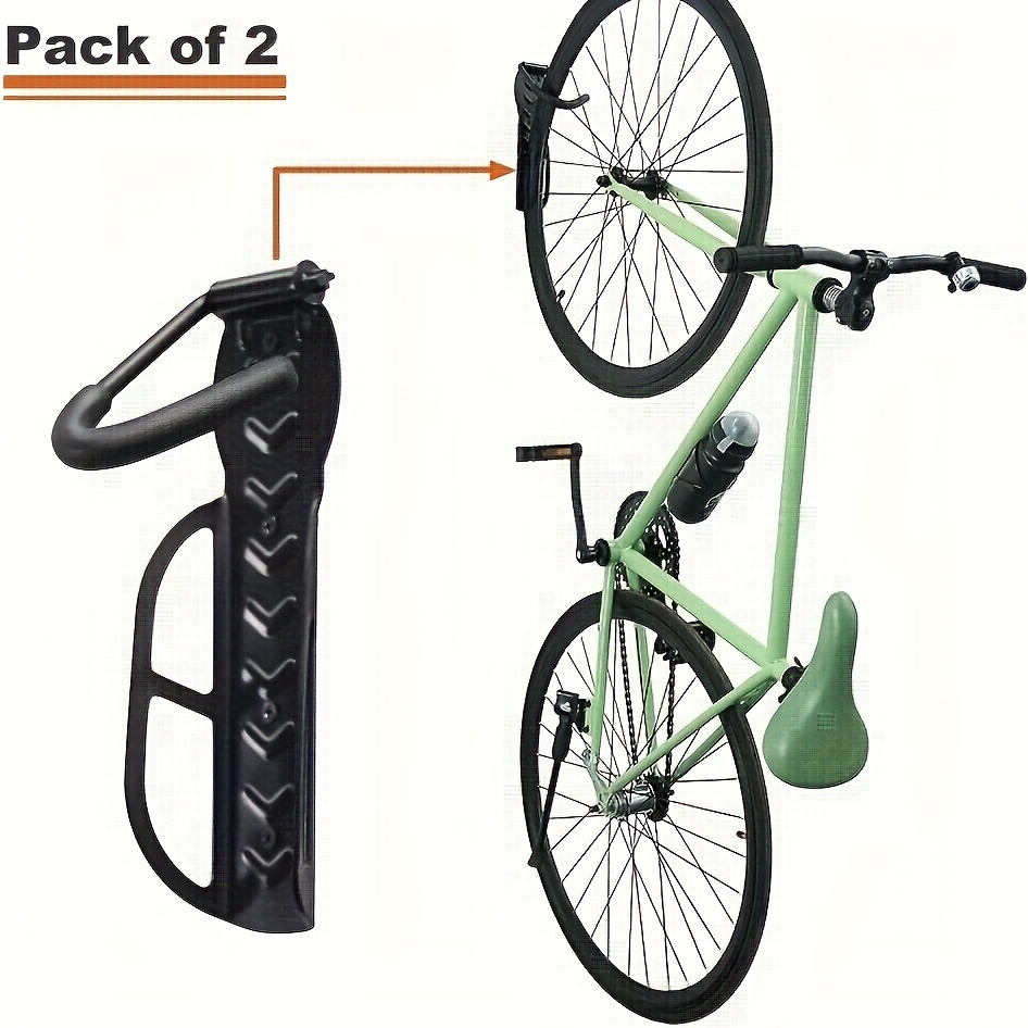YOAZB Bicycle Wall Mount With Wall/Tyre Protectors Bicycle Storage
