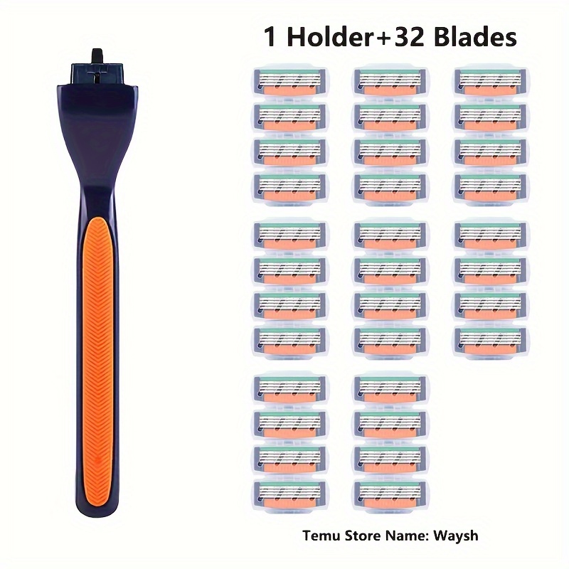 4 layers Classic Shaving Razor Stainless Steel Blades Manual - Temu Canada