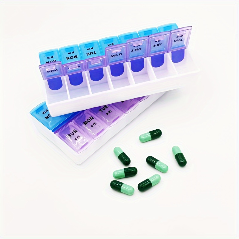 Dual Medicine Box for Weekly Pill Organisation
