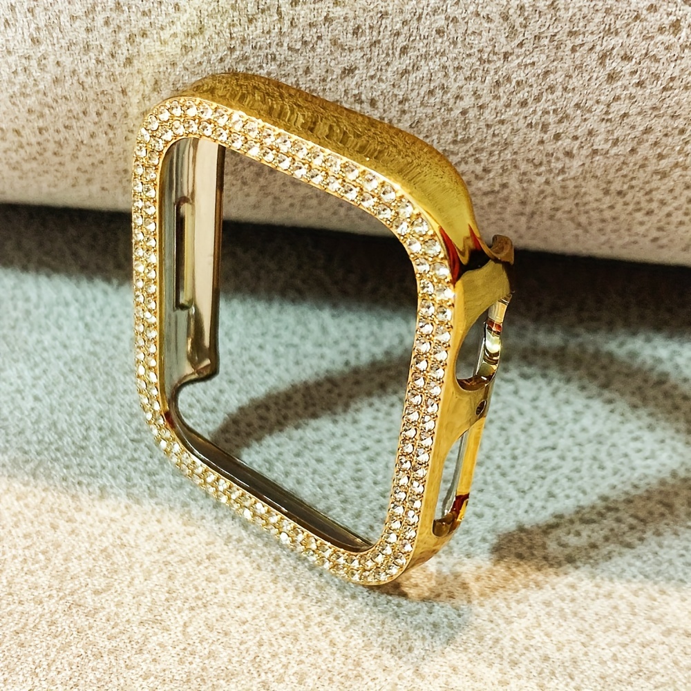 Screen Protectors Artificial Diamonds Iwatch Watch Case Temu Canada