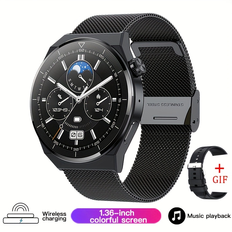 For Huawei Xiaomi NFC Smart Watch Men GT3 Pro AMOLED 390*390 HD Screen