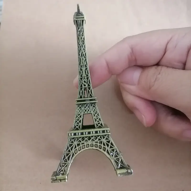Paris Eiffel Tower Model Coppery Quality Metal Crafts Home - Temu