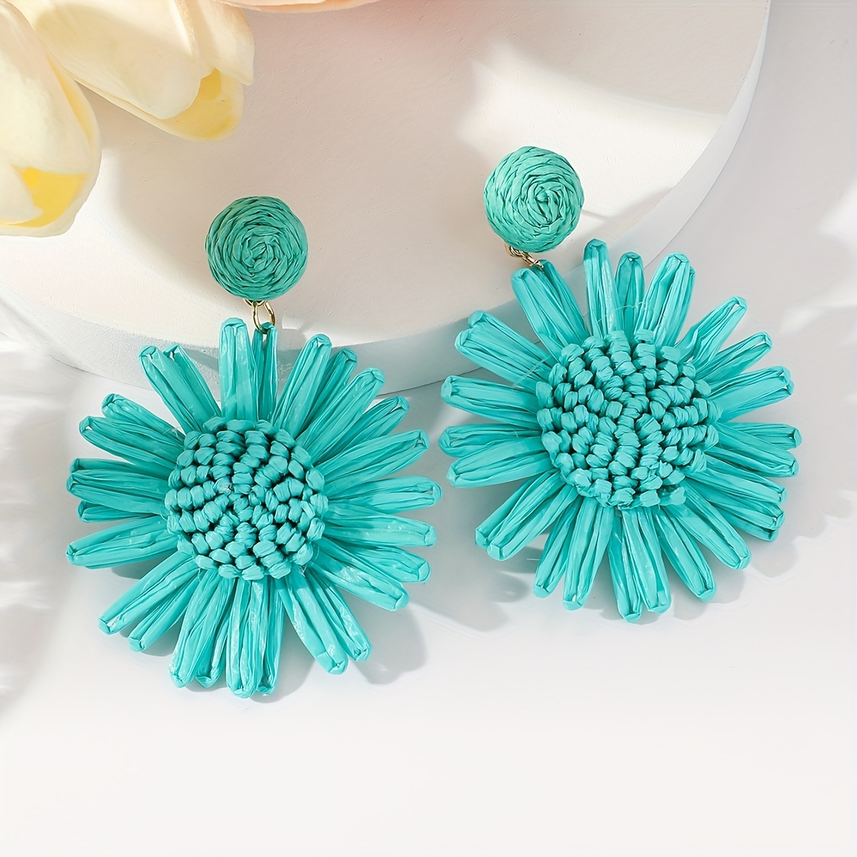 Green tassel earrings on sale h&m