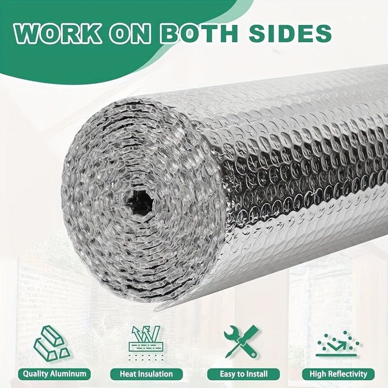 

Double- Aluminum Roll - 1 Roll, Plastic Reflective Aluminum , Install For , , Garages, Non-corrosive Car & , No