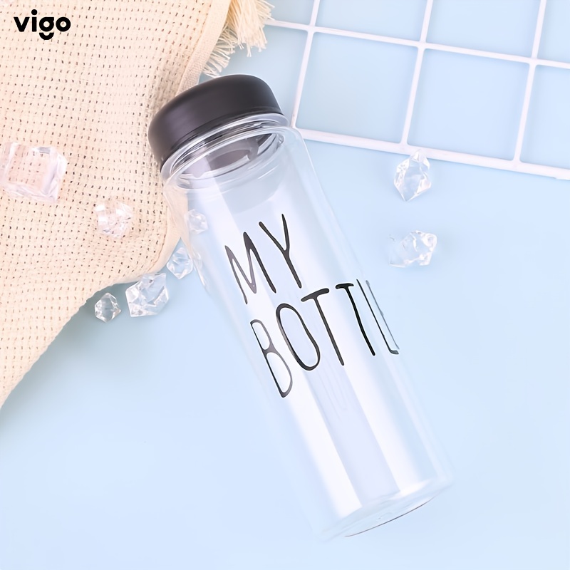 1pc, VIGO Water Bottle, 500ml/17oz Strawberry Pattern Water Cups, Square  Transparent Clear Water Pitcher, Cute Kawaii Summer Drinkware, Kitchen  Gadget