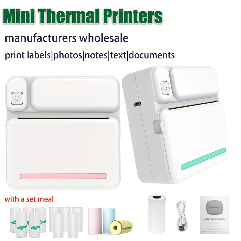 Meow-Mini impresora portátil de etiquetas térmicas, impresión