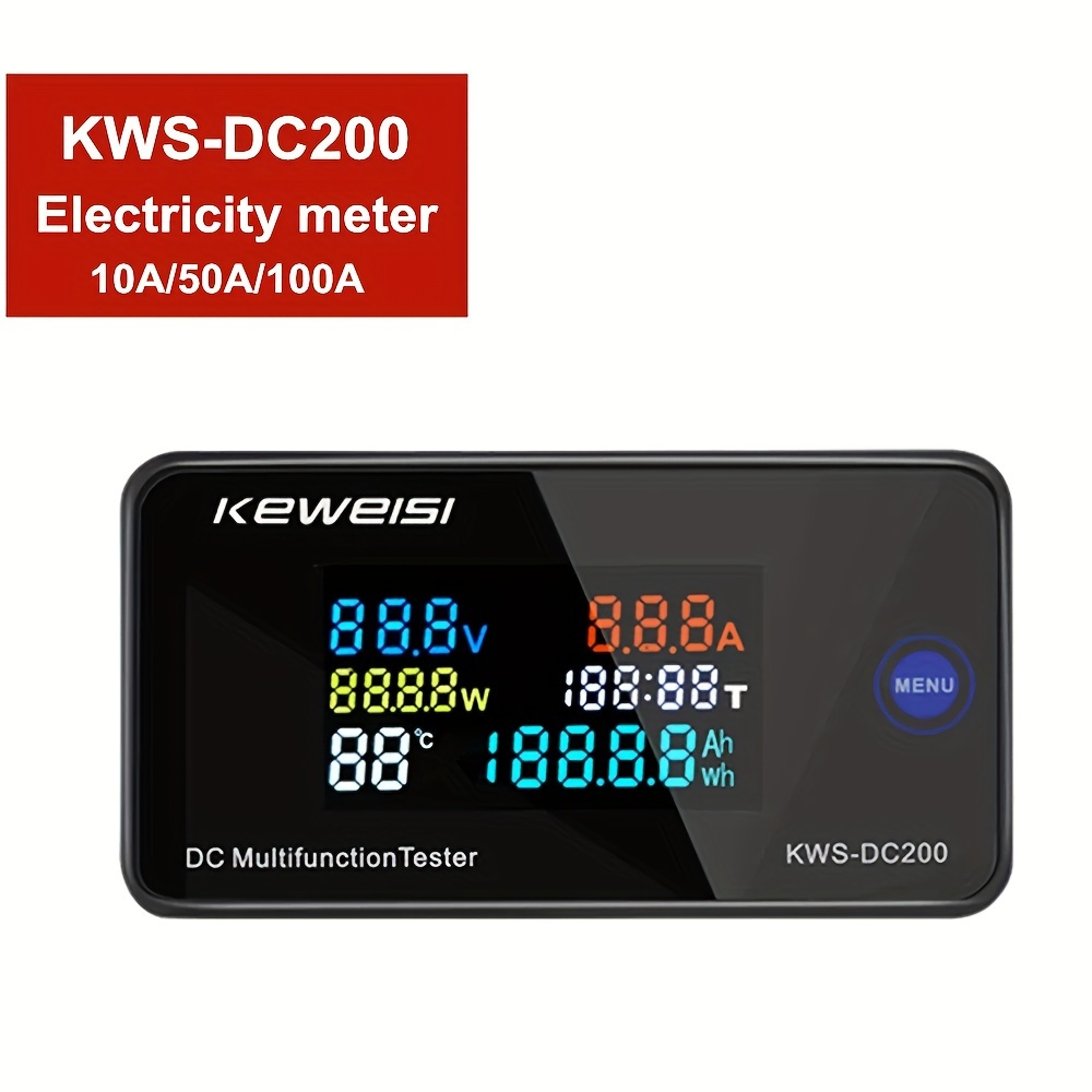 Atorch Wifi Vatímetro digital 220v Medidor de potencia de CA Consumo  eléctrico Medidor de energía Potencia