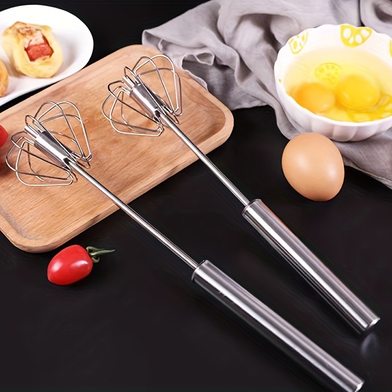 Egg Beater, Stainless Steel Egg Whisk, Manual Egg Beater, Multifunctional  Egg Whisk For Whisking Blending Beating Frothing, Egg Beater For Baking, Kitchen  Baking Gadgets - Temu