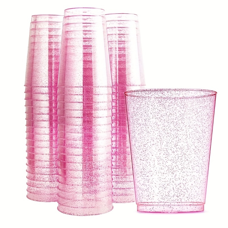 Disposable Plastic Cups For Everyday Use  Sturdy Plastic Party Cups For  All Occasions, 16 Ounce Cups (50 Count), Available In Three Color, Party  Supplies - Temu