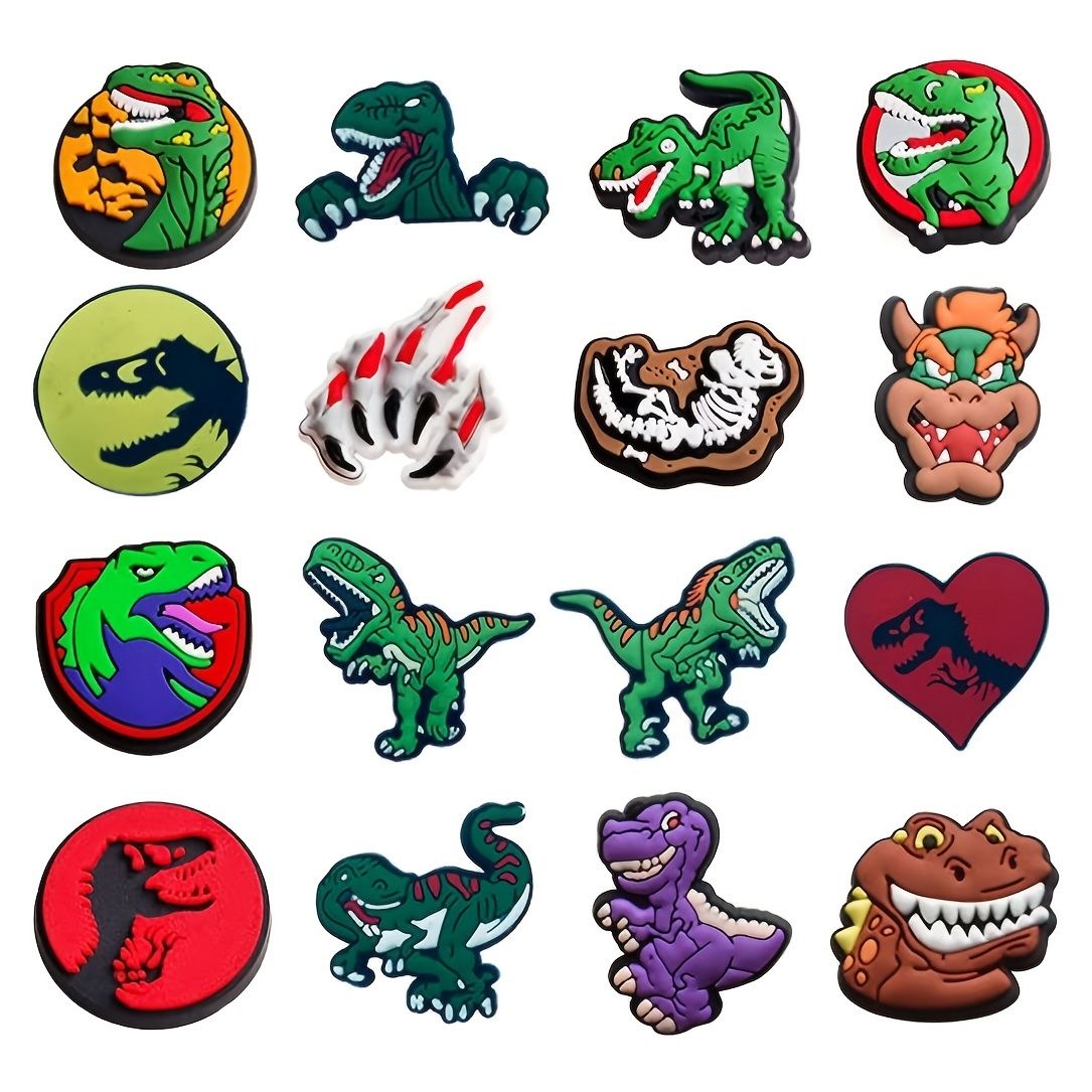 Dinosaur And Game Anime Croc Charms For Boys Girls Pvc Cute Cartoon Shoe  Charms Decoration Crocs Accessories - Clothing, Shoes & Jewelry - Temu