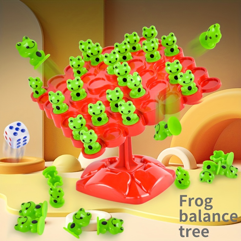 Jeu De Plateau De Puzzle Pour Enfants Frog Balance Tree, Arbre D