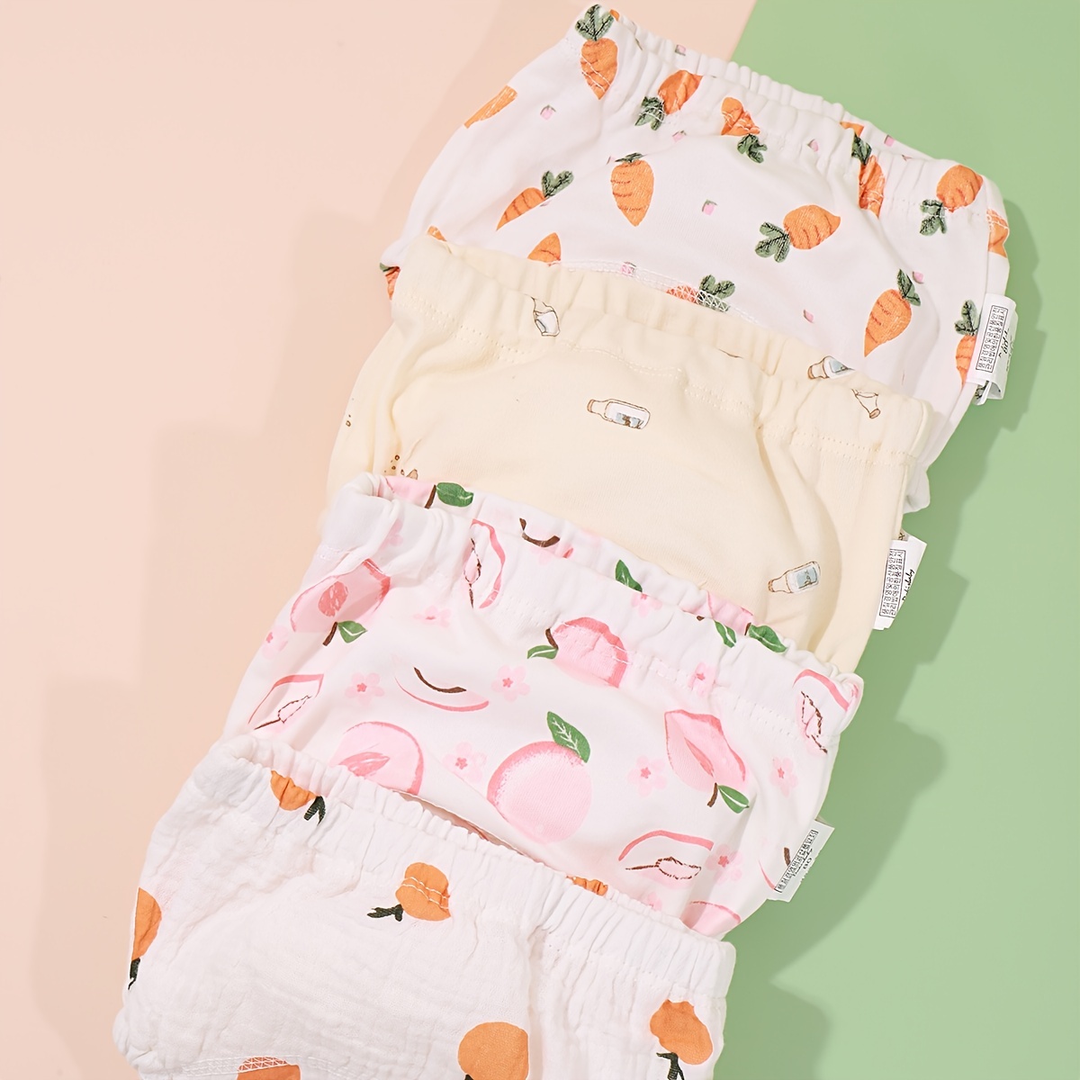 Baby Fruit Pattern Waterproof Diaper Pockets Training Pants