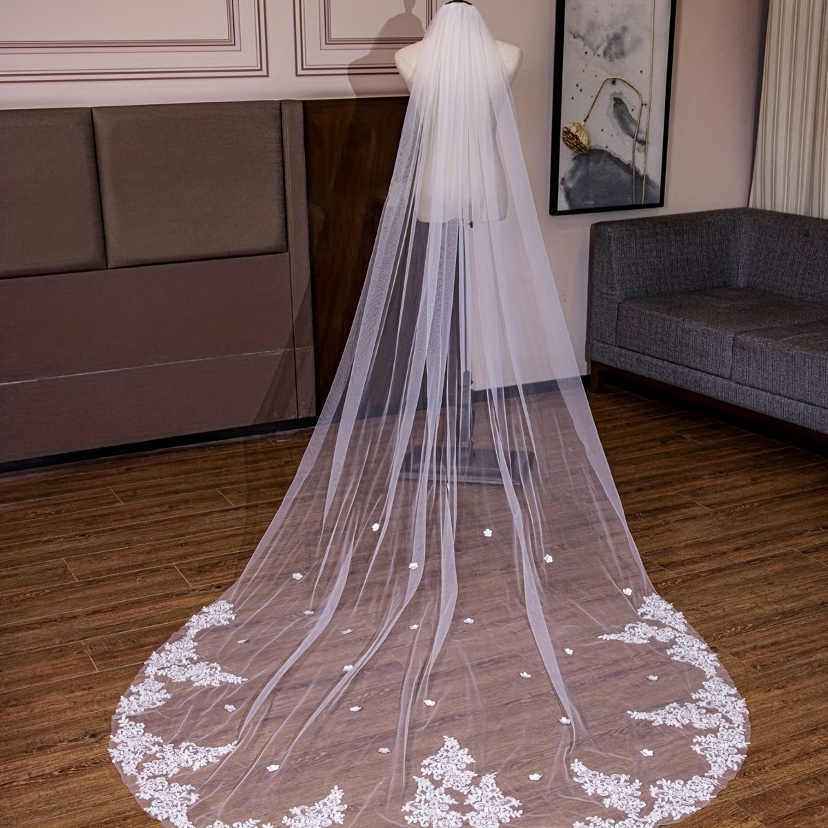 Wedding White Bridal Veil Double Layer Net with Comb Veils Headwear  Accessories