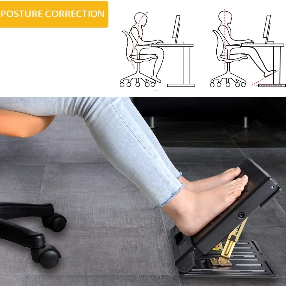 Adjustable Footrest With Removable Foot Cushion Angle - Temu