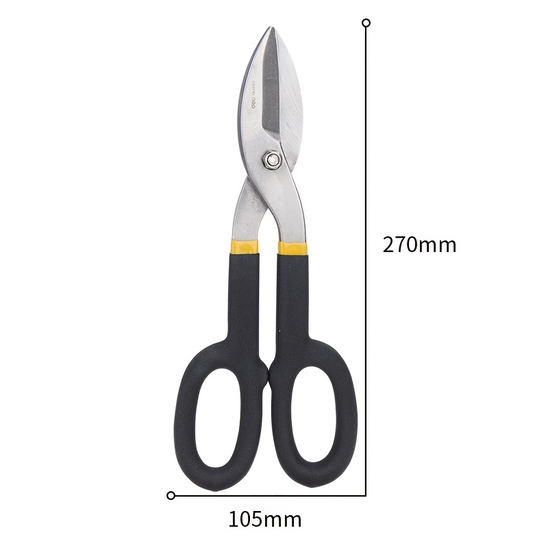 Deli Multifunctional Metal Sheet Cutting Scissor Aviation Snip Straight  Cutter Scissor Industrial Professional Hand Tool