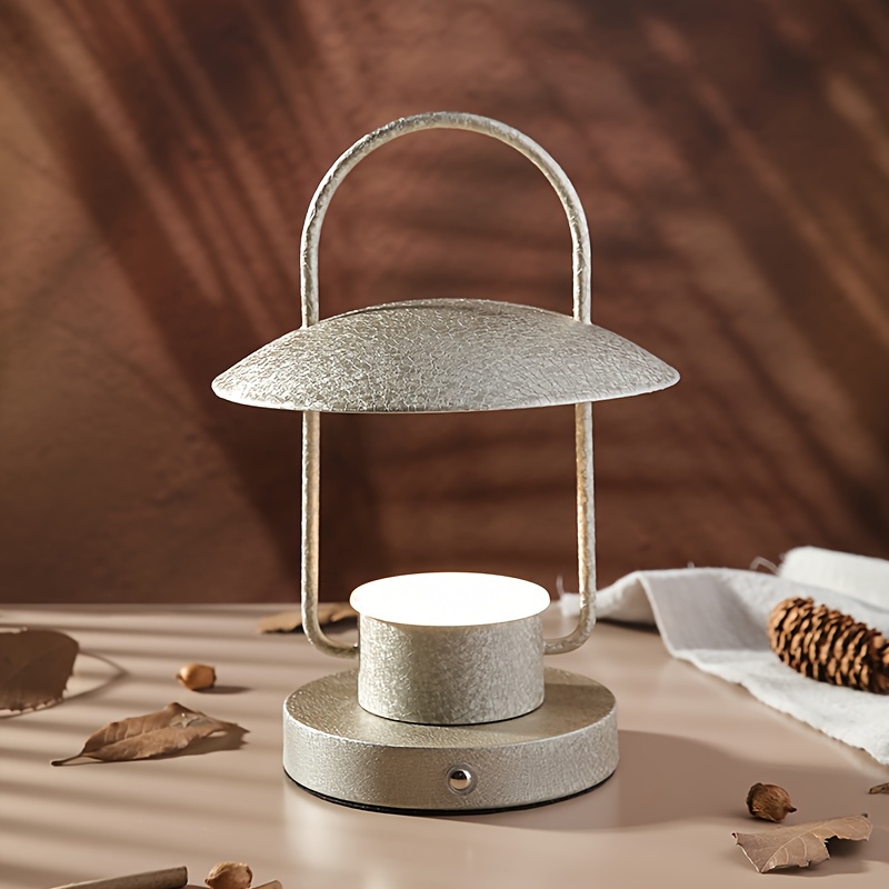1 Lampe De Table De Chevet, Atmosphère Simple Et Créative, Lampe LED Tactile  Rechargeable Sans Fil