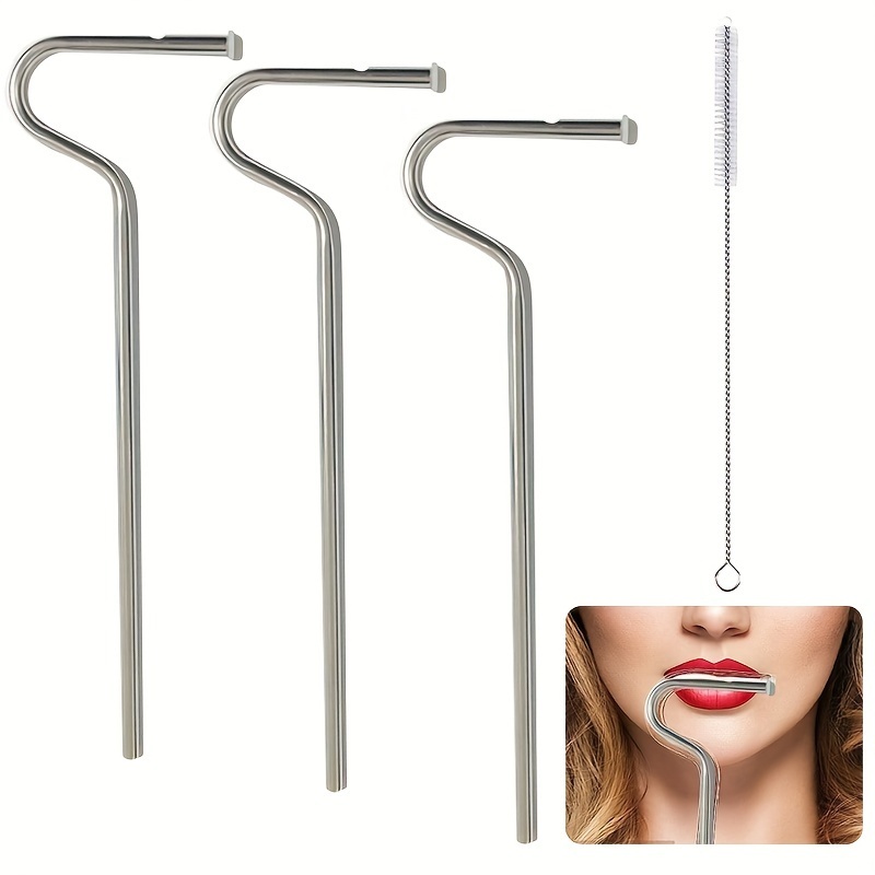  Anti Wrinkle Straw 2pcs, Reusable Glass Straw For Stanley  Cup, Anti Wrinkle Drinking Straw Curved, Lip Straw For Wrinkles, Sideways Straw  Wrinkle Free, Prevent Wrinkle Straw