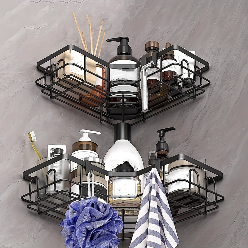 Bathroom Shelves Nail-free Storage Organizer Rack Shelf In The