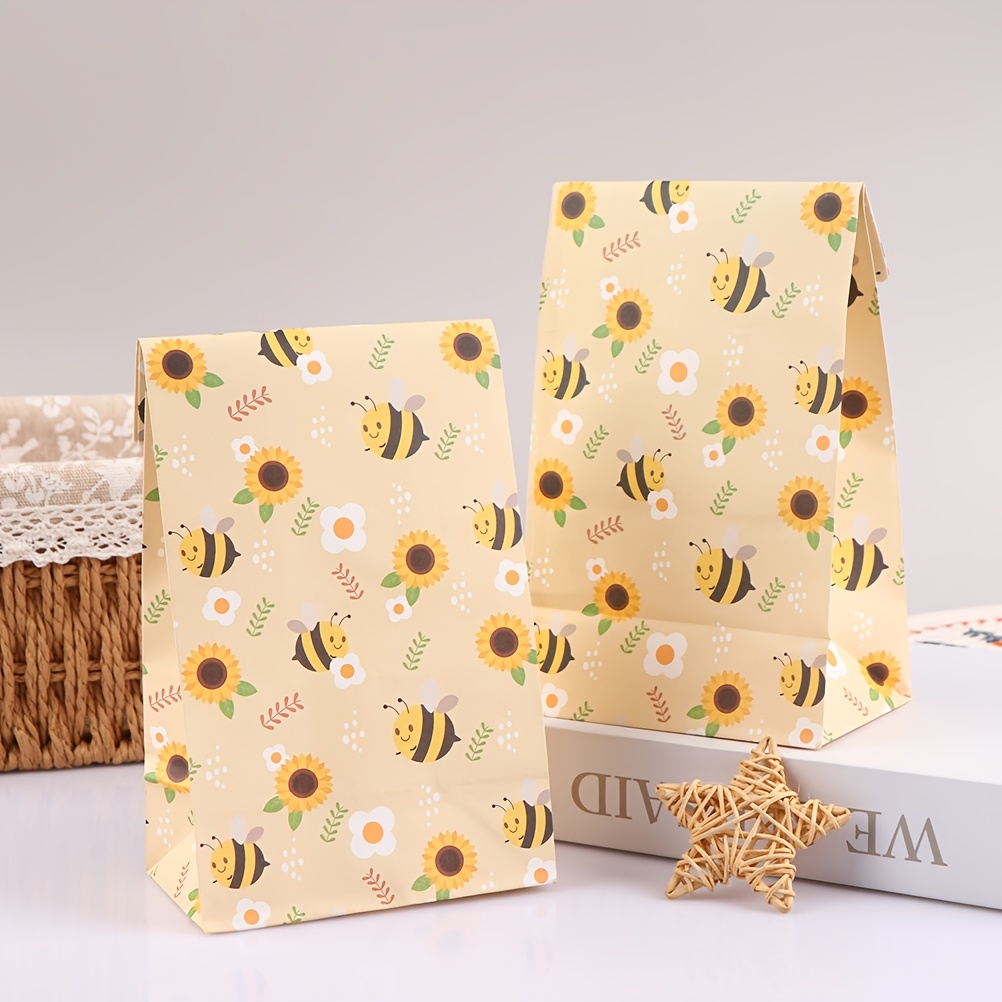 Honey Bee Gift Bags Bumble Bee Theme Party Candy Favor Kids - Temu