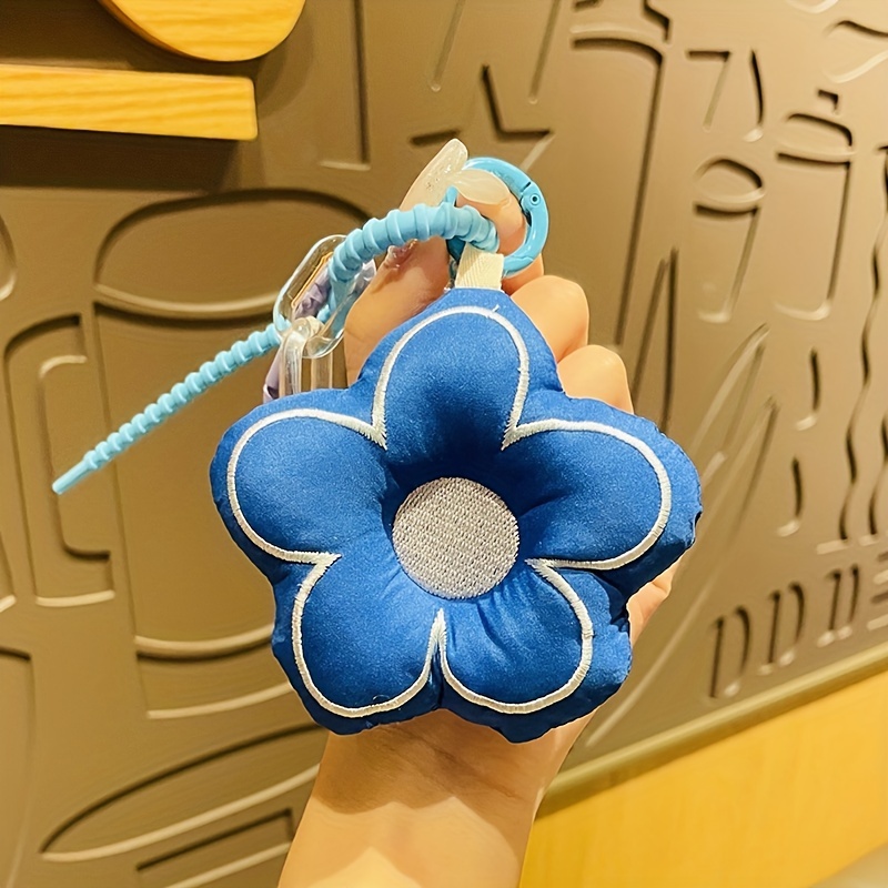 1pc Creative Leather Flower Purse Keychain Exquisite Bag Key Chain