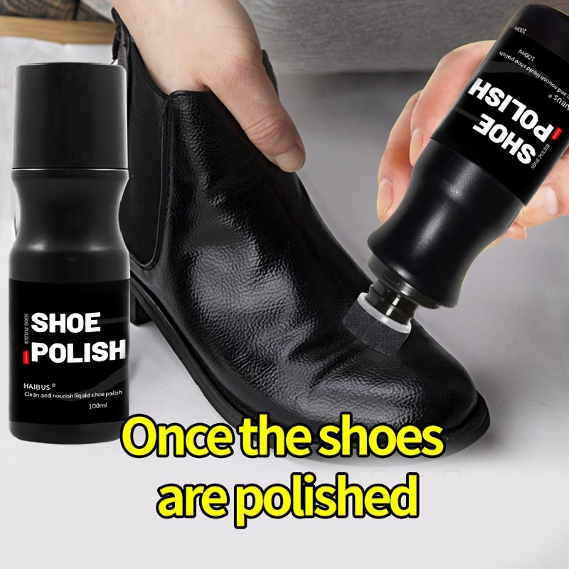 Quick Shoe Polish Leather Shoe Oil Black Brown - Temu