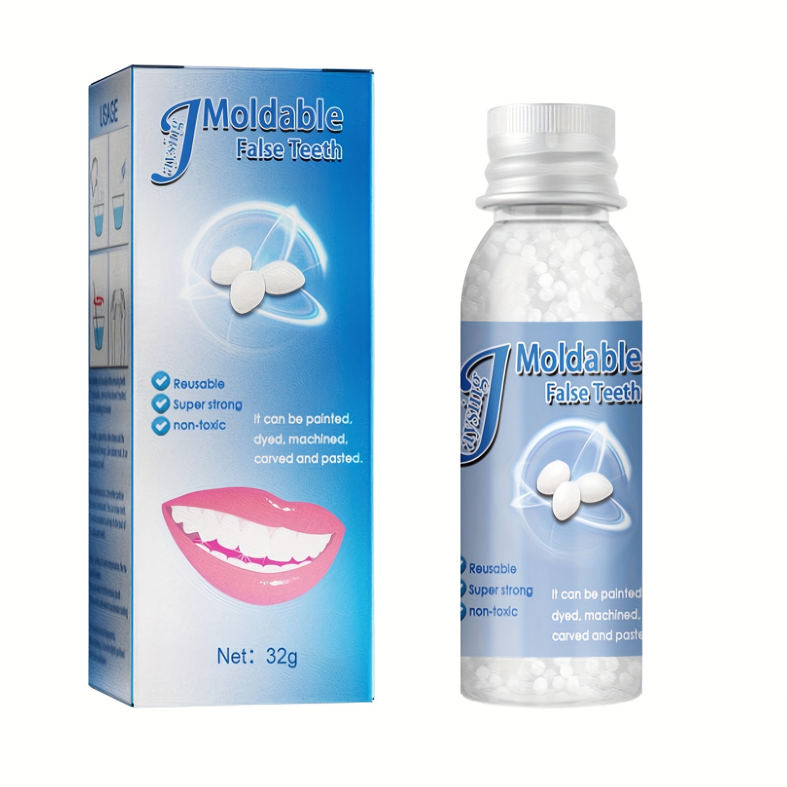 Resin False Teeth Solid Glue Temporary Tooth Repair Moldable Fix Broke Gap  Teeth