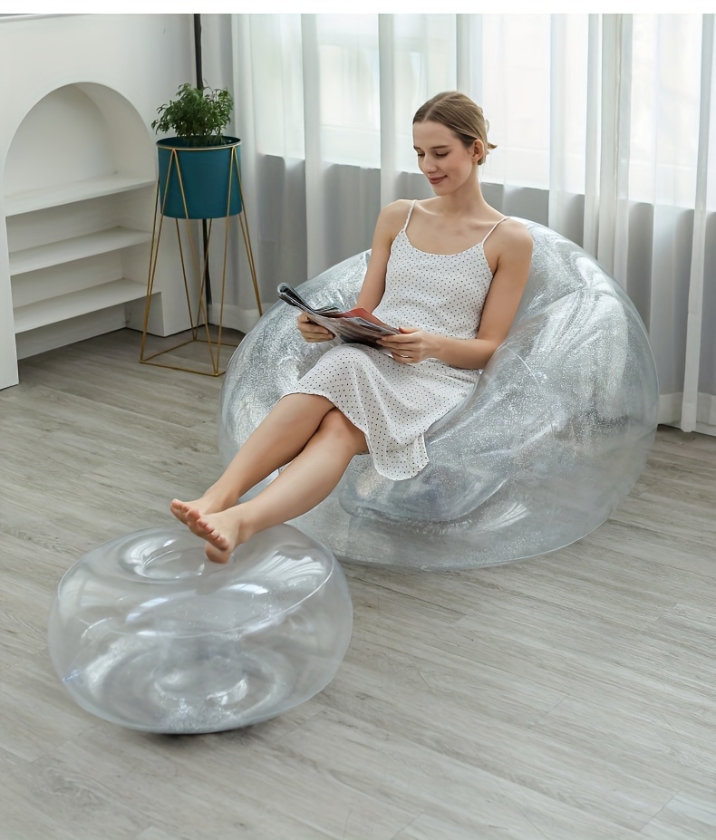 Transparent inflatable online chair