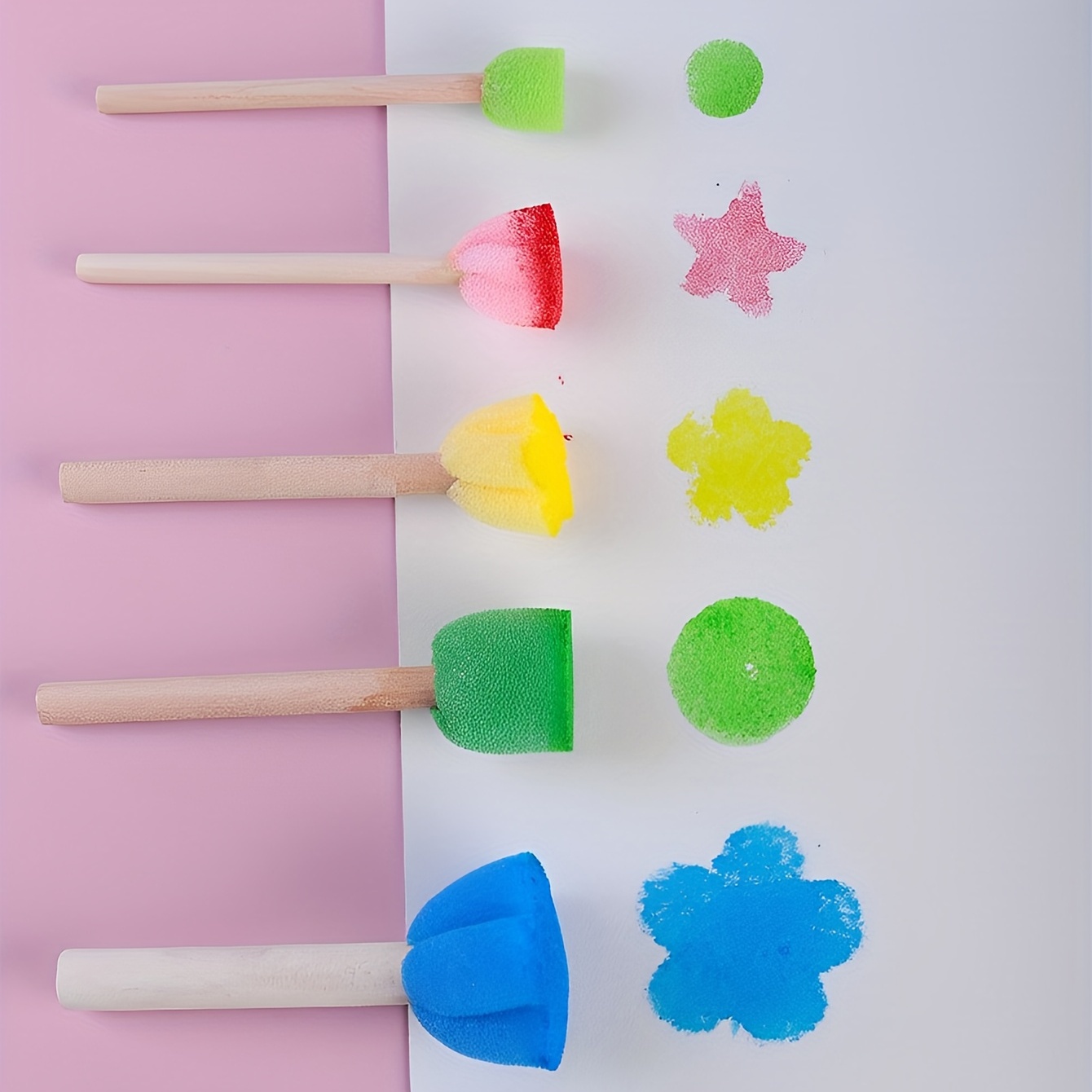 Paint Brushes Colorful Mini Diy Painting Sponge Seals - Temu