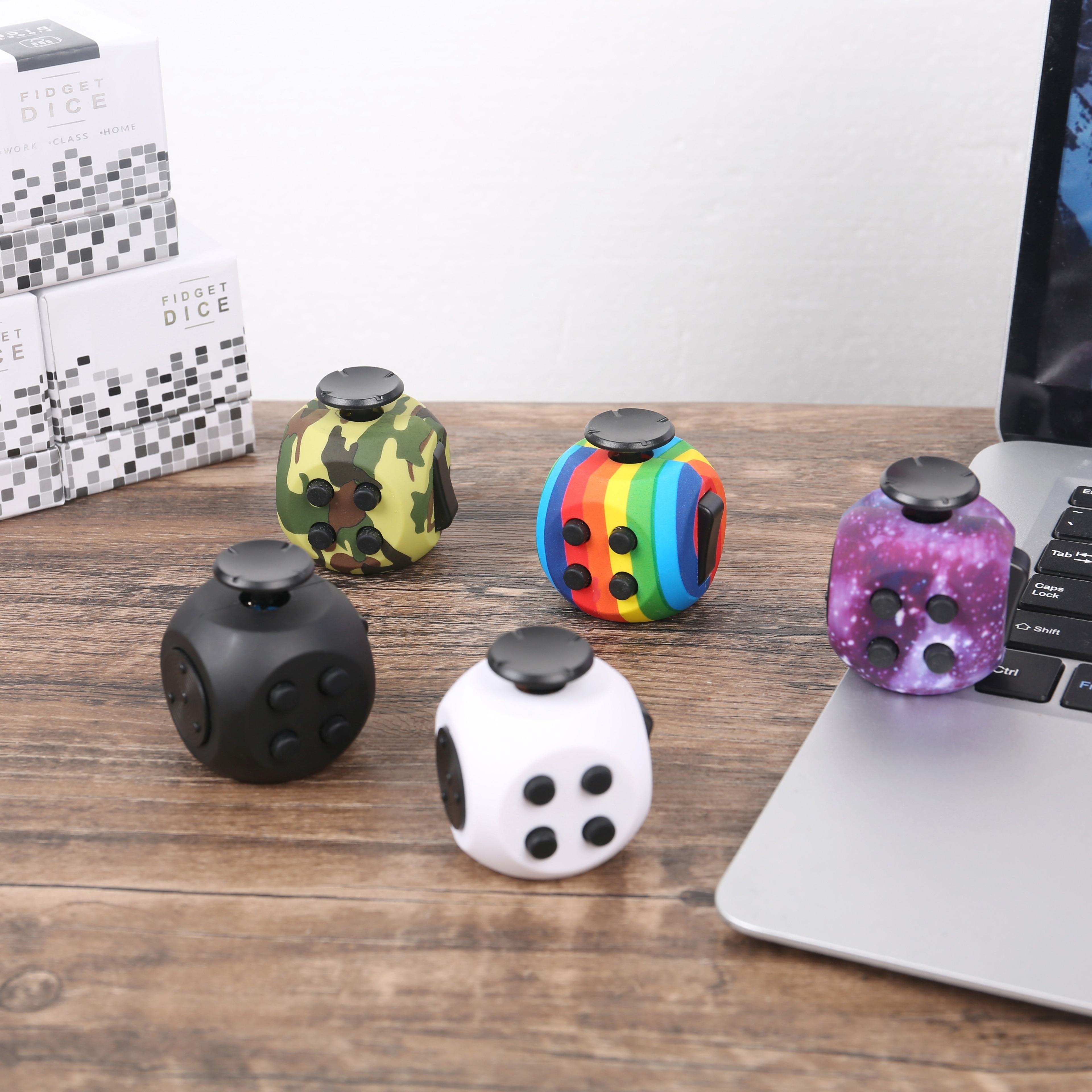 Stress Relief Dice Fidget Toy Decompression Cube Antistress - Temu