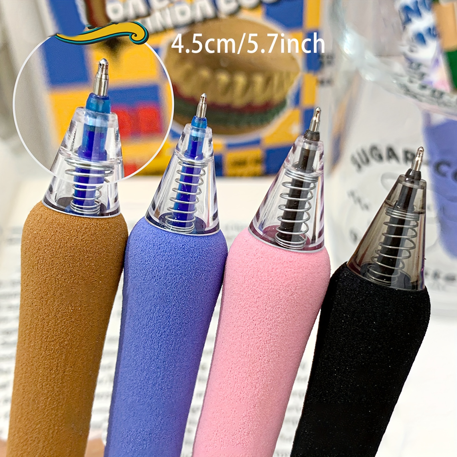 Colourcolor Retractable Erasable Gel Pens Clicker Fine Point, 8