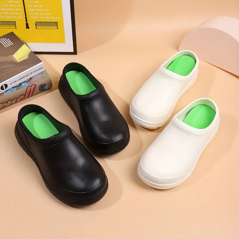 Zapatos De Chef Con Plataforma Para Mujer, Zapatos De Trabajo Impermeables  Y Resistentes Al Aceite, Cómodos Zapatos Antideslizantes