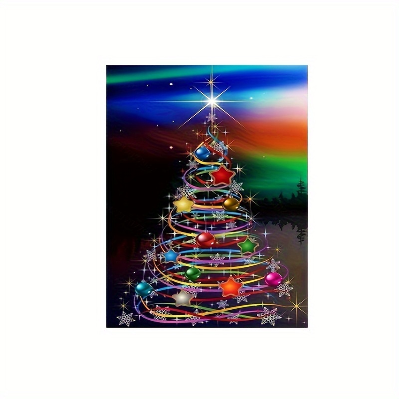 Christmas Diamond Painting Kits, 5d Christmas Tree Elk Full Round