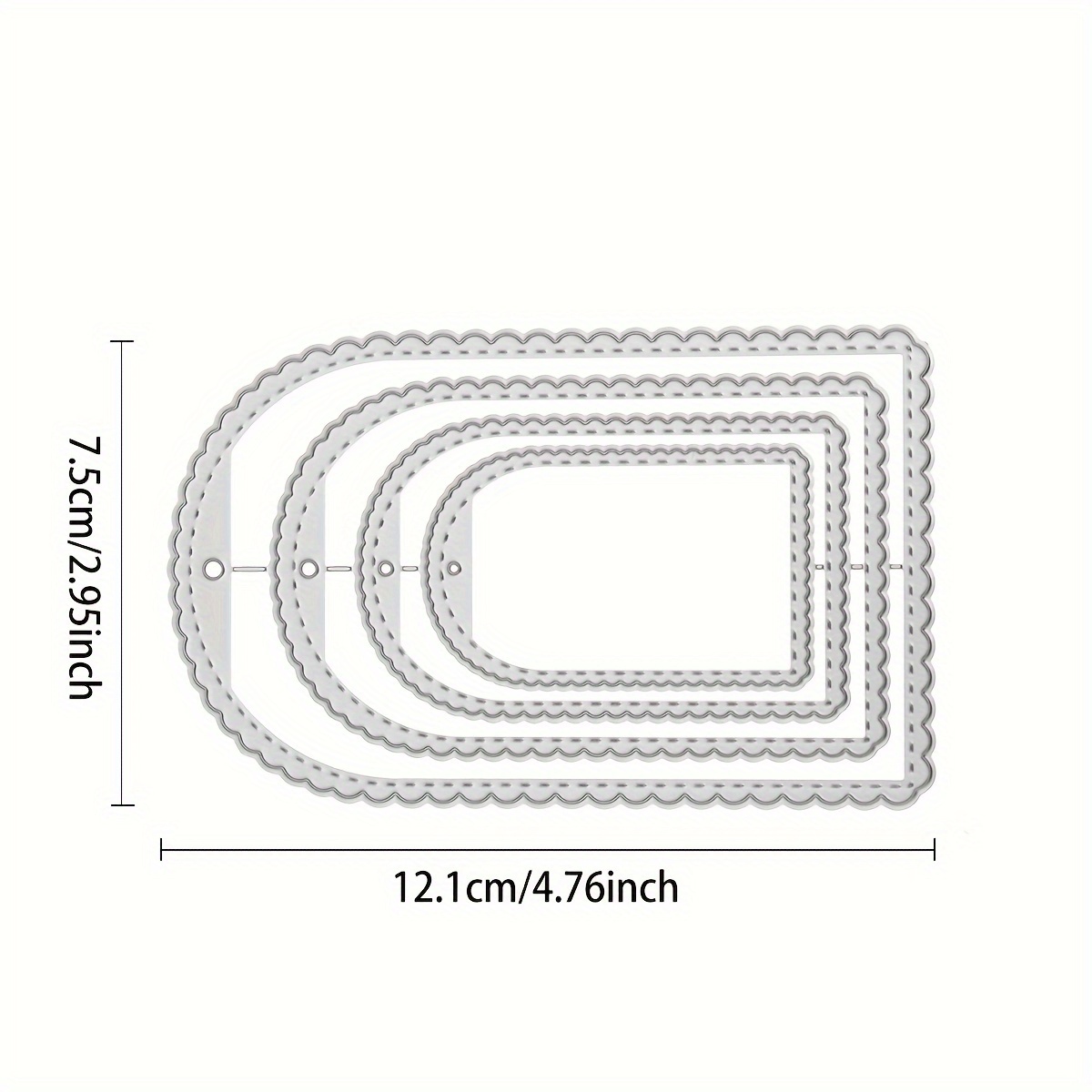 Tag Frame Cutting Dies Set, Diy Car Wheel Die Cuts For Card Making Embossing Tool Stencil Scrapbooking Diy Craft Dies