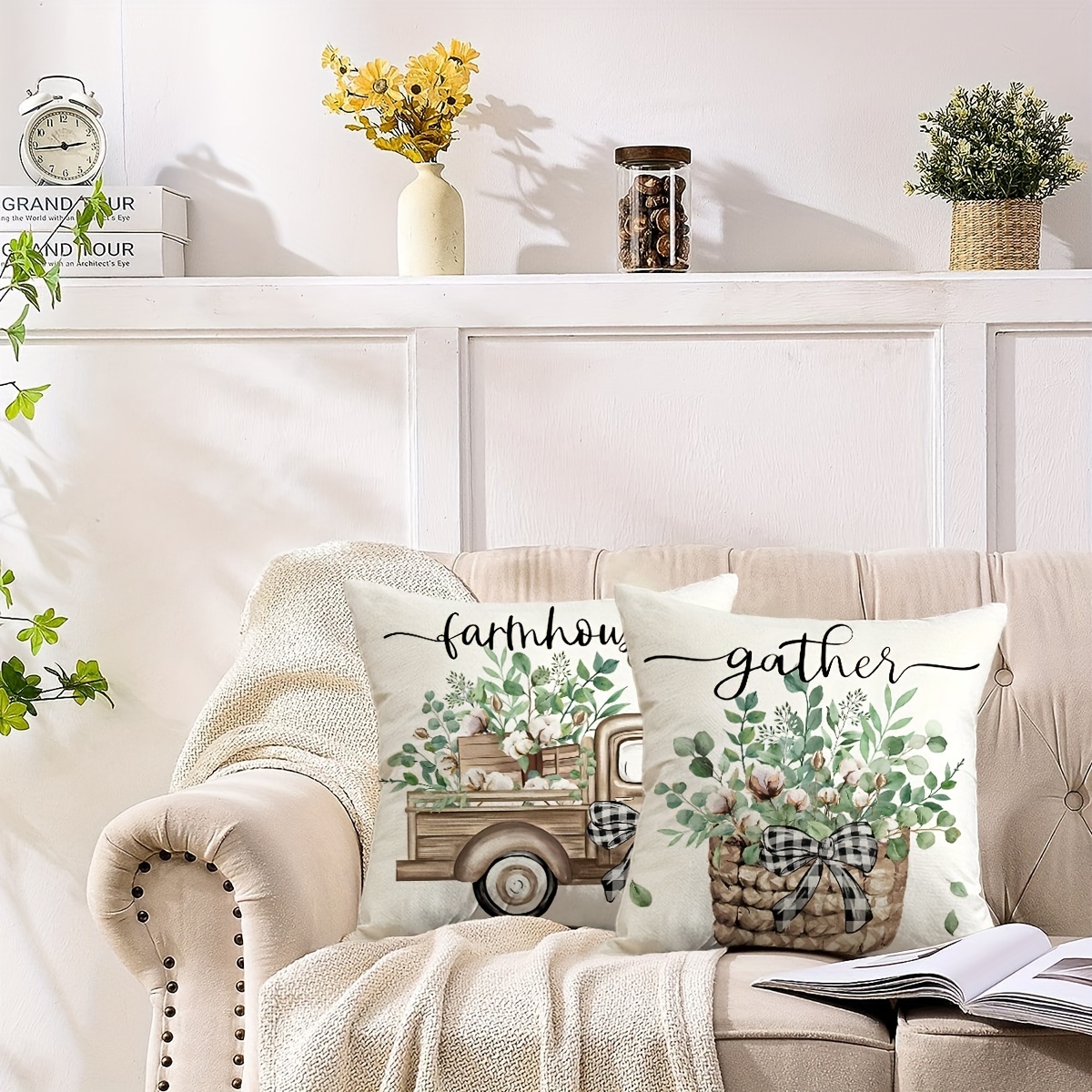 Farmhouse 2025 porch pillows