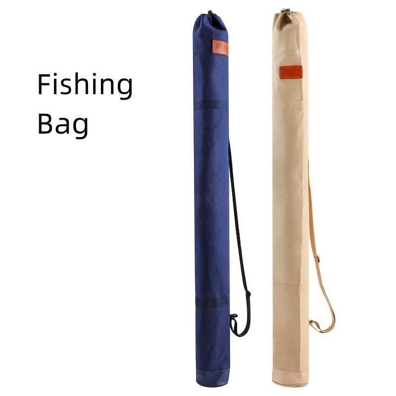 1pc Waterproof Fishing Rod Bag, Foldable Storage Bag With Rod Holder,  Fishing Tackle Organizer