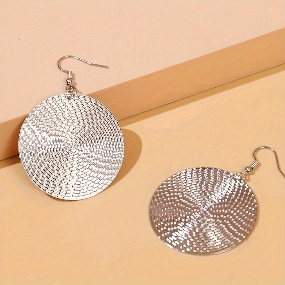 1 Pair Of Dangle Earrings Irregular Plate Daily Outfits Party Accessories Perfect Decor For