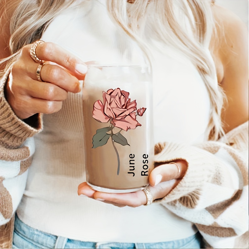 Wildflower Iced Coffee Glass