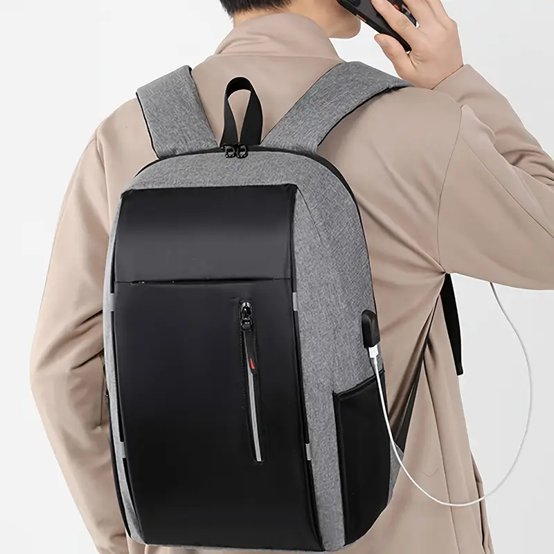 15.6 laptop backpack with charging for Men Slim & Expandable Travel Backpack USB Port Water Resistant Anti-Theft Business Backpack Fits 15.6In Laptop for Commute Work College with Small Bag(Business Black) : Electronics Versatile Black Backpack Luxtrada Travel Laptop Backpack Waterproof