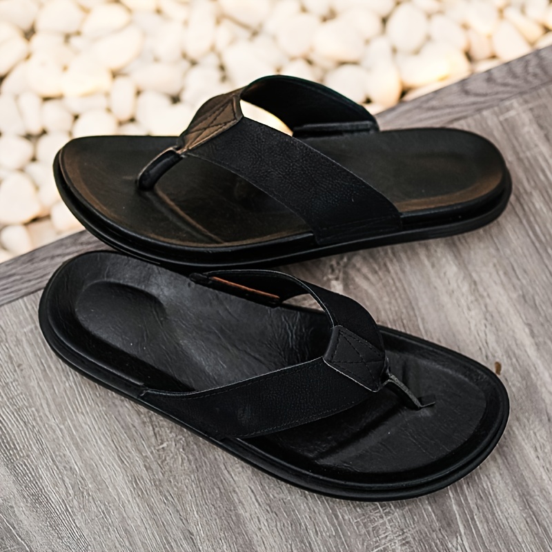 Men's Thong Sandals Non Slip Flip flops Shoes Toe Post Slides