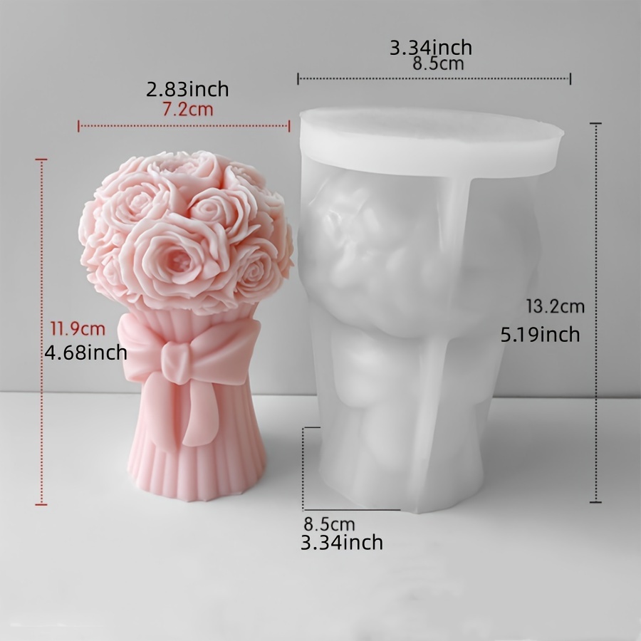 1pc Bouquet Stampo In Silicone Stampo Candele Aromaterapia - Temu Italy