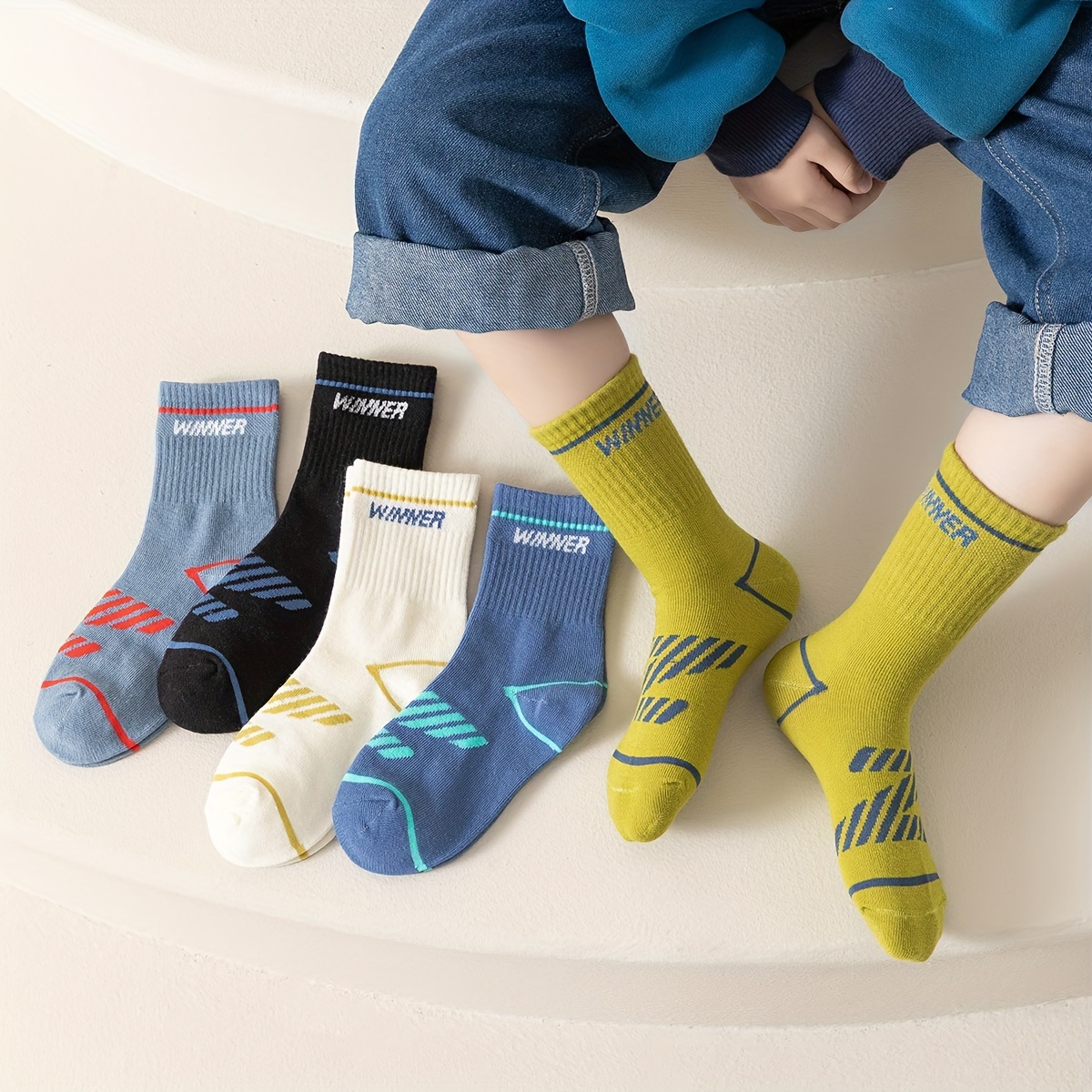 Acheter Chaussettes longues de Football pour enfants, bas respirants,  chaussettes de basket-ball de haute qualité, pour garçons et filles