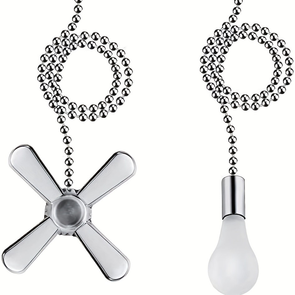Ceiling Fan Pull Chain Extender Decorative Frosted Glass Temu