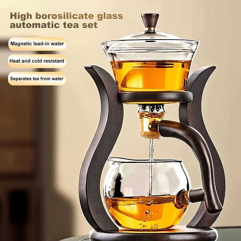 High Temperature Resistant Glass Tea Set With Magnetic - Temu