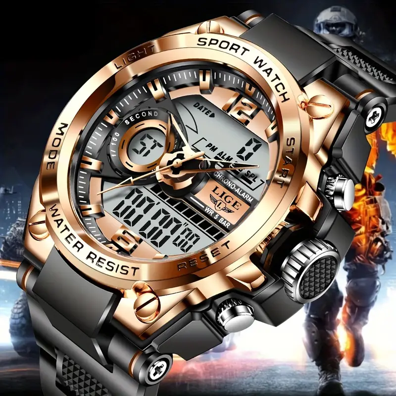 Lige Reloj Militar Digital Hombres 50m Impermeable Reloj Pulsera Led Reloj  Cuarzo Reloj Deportivo Hombre Relojes Hombres Relogios Masculino, Elección  Ideal Regalos, Compre , Ahorre