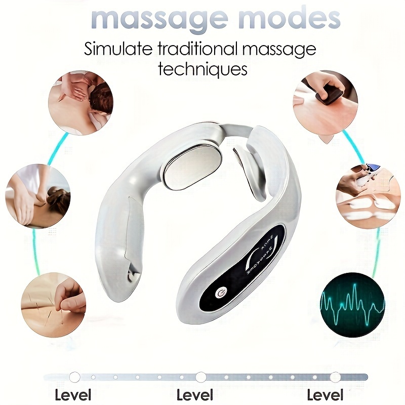 Neck Acupoint Lymphatic Massager, Electric Pulse Neck Massager, Intelligent  Heated Neck Massager, Reducing Fat And Wrinkles, Promoting Blood Pressure  Circulation, And Soothing Muscles