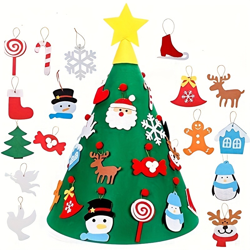 Kids Diy Christmas Kit Wall Hanging Ornaments Home New Year Gifts