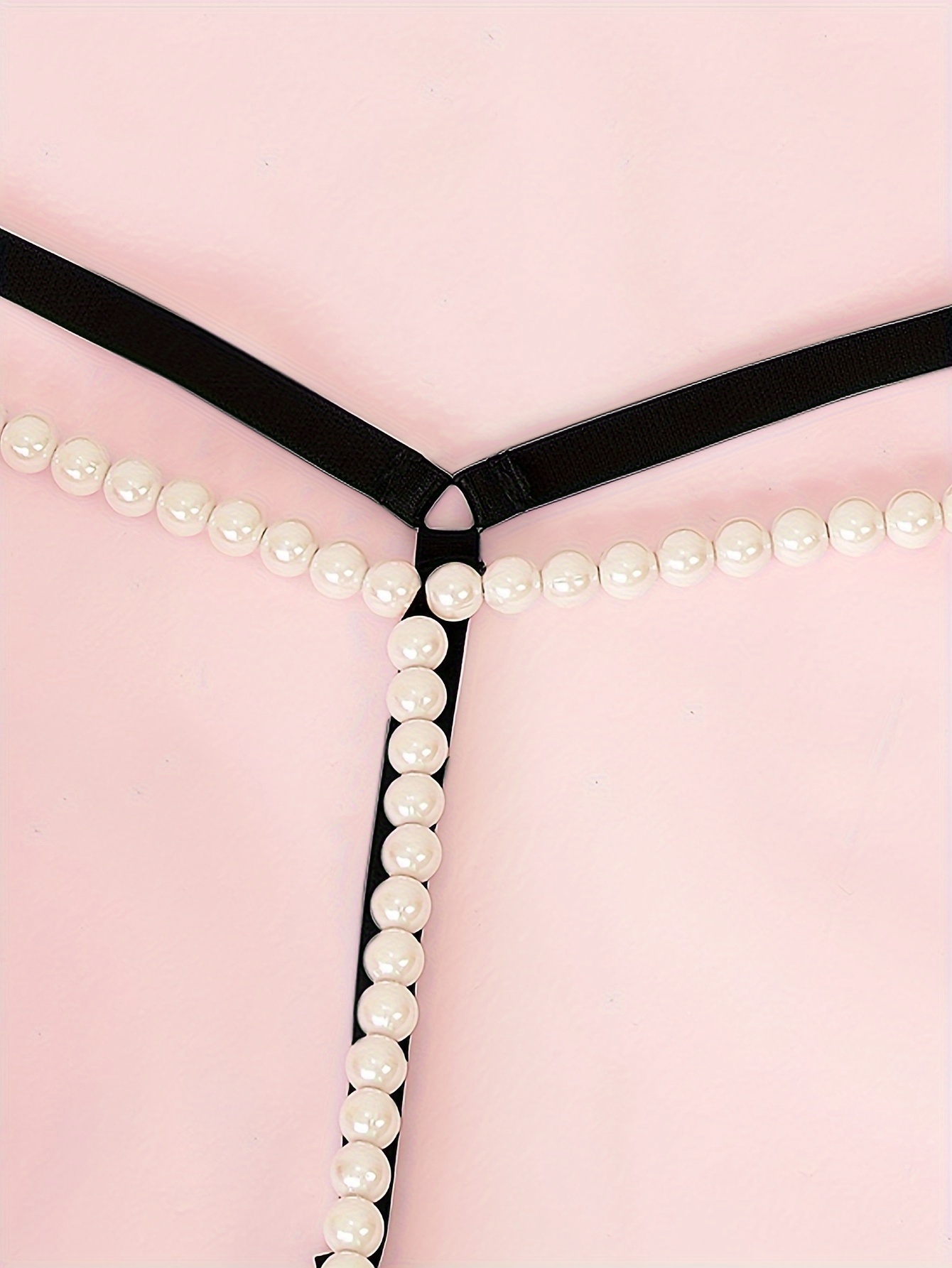 Bead Chain G-string, crotchless pearl panties, crotchless panties